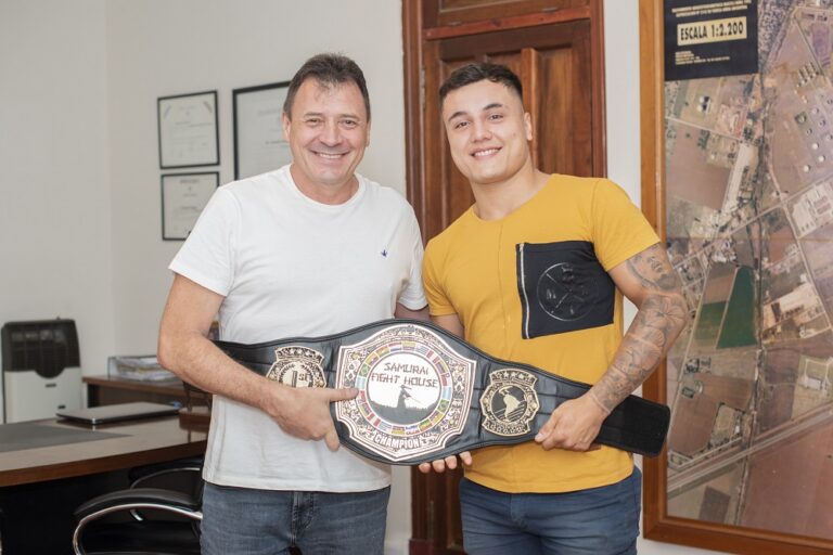 El intendente Leonardo Raimundo recibió a Francisco Prado, sanlorencino